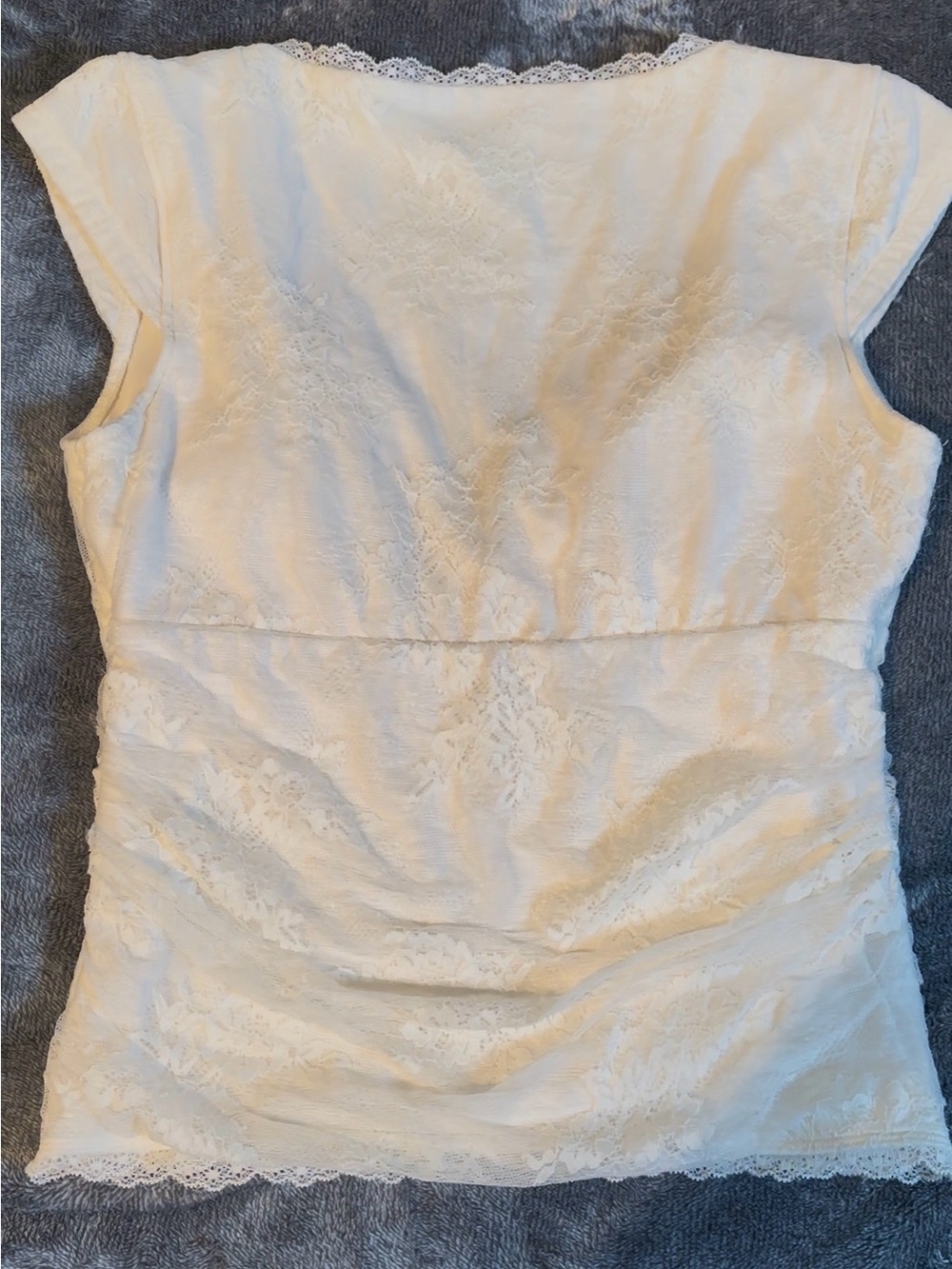 Abercrombie & Fitch Ivory Lace-Trim Camisole - Picture 4 of 4